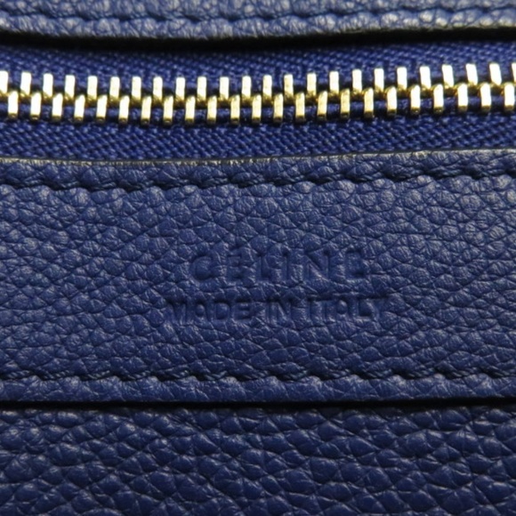 Celine Cabas Phantom Tote with Belt Cobalt Blue - Picture 7 of 8